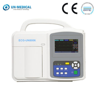 CE ISO Dokunmatik 6 Kanallı Dijital EKG Makinesi Medikal EKG Makinesi